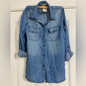 Windsor - Love Tree Denim Button Up Shirt.